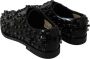 Dolce & Gabbana Zwarte Leren Jurkschoenen met Zwarte Kristallen Black Heren - Thumbnail 6