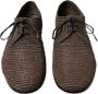 Dolce & Gabbana Raffia Derby Lace Up Geklede Schoenen - Thumbnail 9