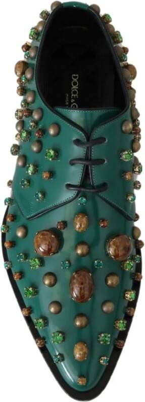 Dolce & Gabbana Laced Shoes Green Heren