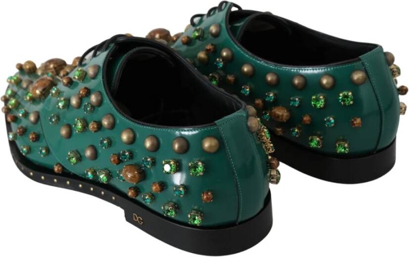 Dolce & Gabbana Laced Shoes Green Heren
