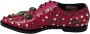 Dolce & Gabbana Roze Leren Kristallen Jurk Broque Schoenen Pink Dames - Thumbnail 8
