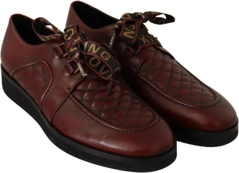 Dolce & Gabbana Laced Shoes Red Heren