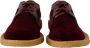 Dolce & Gabbana Bordeaux Velvet Exotisch Leren Veterschoenen Red Heren - Thumbnail 9