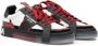 Dolce & Gabbana Lage Portofino Leren Sneakers Multicolor Heren - Thumbnail 2