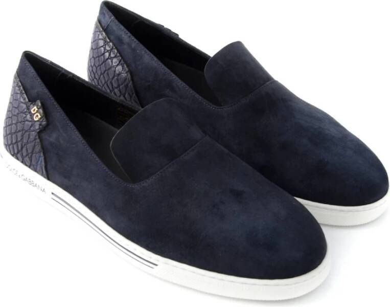 Dolce & Gabbana Lage Saint Tropez Sneakers voor Heren Blue Heren