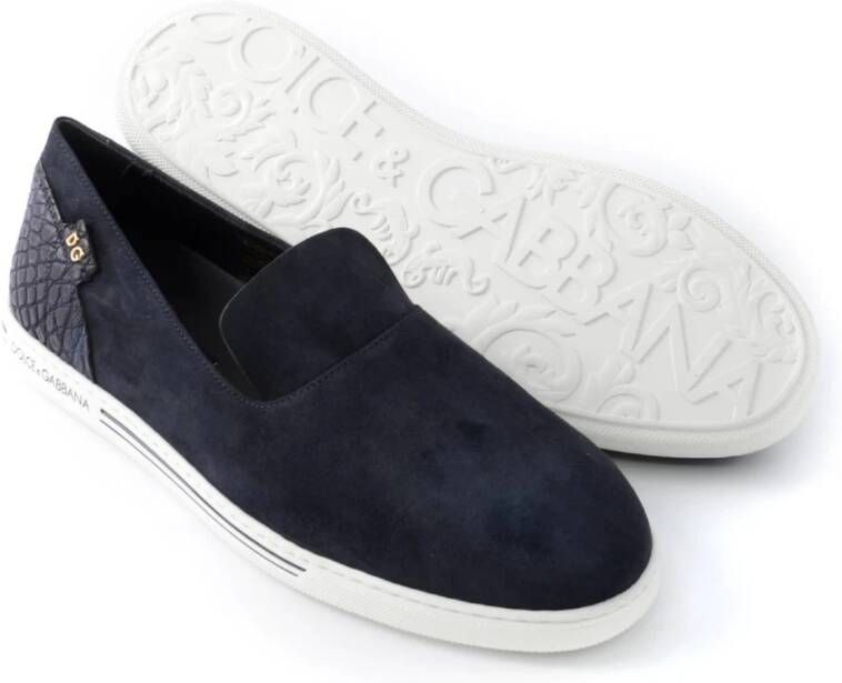 Dolce & Gabbana Lage Saint Tropez Sneakers voor Heren Blue Heren