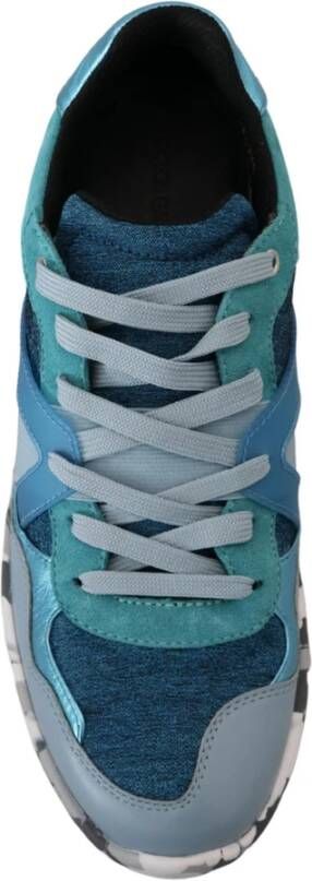 Dolce & Gabbana Lage Sneakers met Logo Details Blauw Heren