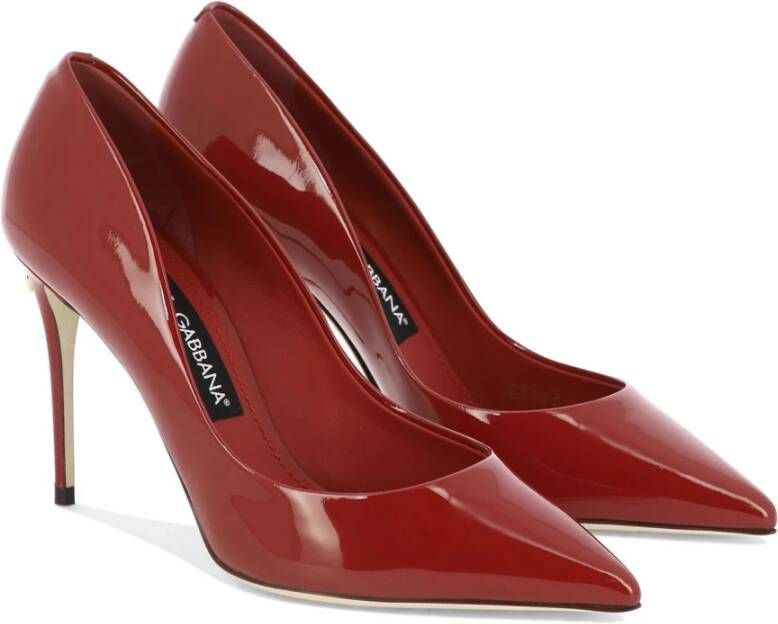 Dolce & Gabbana Lakleren Pumps Red Dames