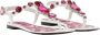 Dolce & Gabbana Leren Sandaal met Geometrische Print en Borduursel Multicolor Dames - Thumbnail 5