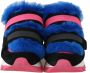 Dolce & Gabbana Leather bont schoenen sneakers Blauw Dames - Thumbnail 7