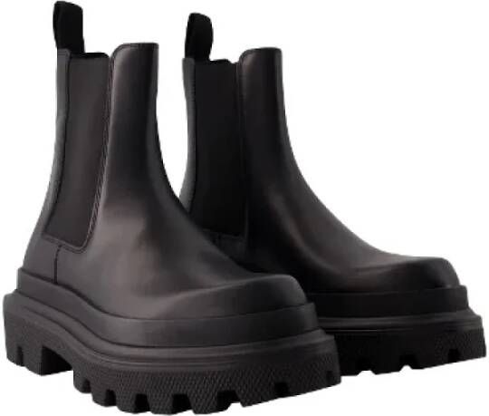 Dolce & Gabbana Leather boots Black Dames