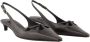 Dolce & Gabbana Zwarte Leren Slingbacks Puntige Neus Black Dames - Thumbnail 10