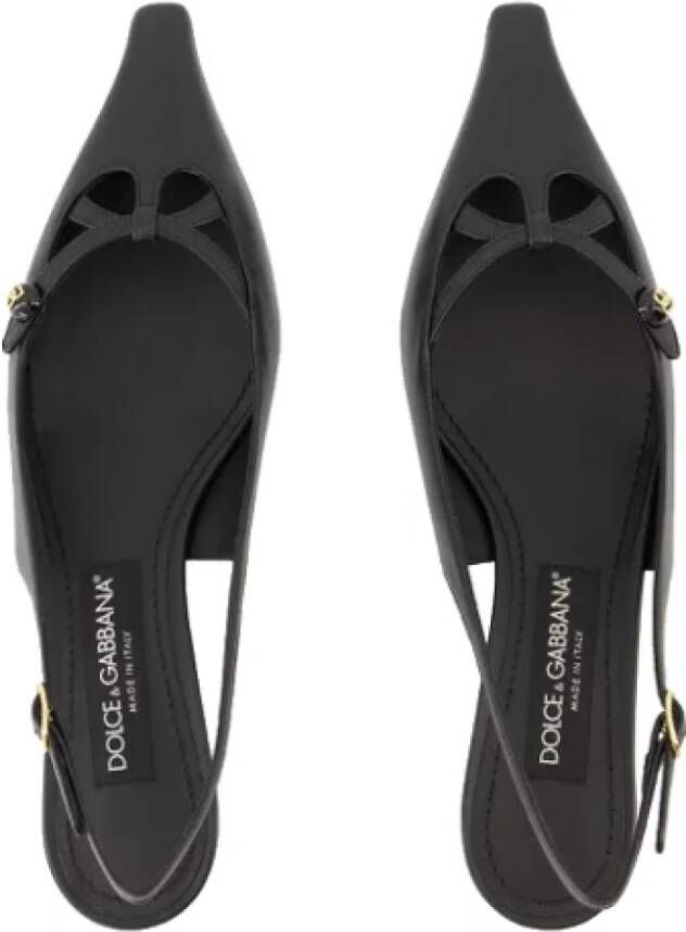 Dolce & Gabbana Leather heels Black Dames