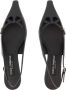 Dolce & Gabbana Zwarte Leren Slingbacks Puntige Neus Black Dames - Thumbnail 12