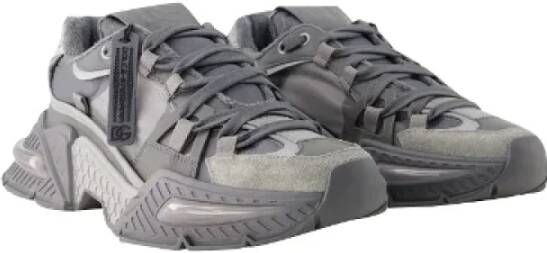 Dolce & Gabbana Leather sneakers Gray Dames