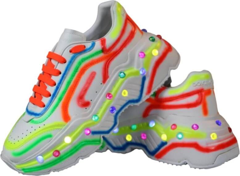 Dolce & Gabbana LED Verlichte Multicolor Sneakerschoenen Multicolor Heren