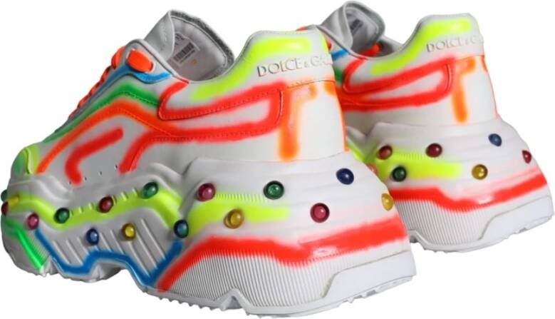 Dolce & Gabbana LED Verlichte Multicolor Sneakerschoenen Multicolor Heren