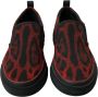 Dolce & Gabbana Rood Zwart Luipaard Loafers Sneakers Schoenen Multicolor - Thumbnail 12