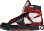 Dolce & Gabbana Logo High Top Leren Sneakers Multicolor Heren - Thumbnail 2