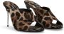 Dolce & Gabbana Leopard Print Stiletto Mules Multicolor Dames - Thumbnail 2