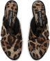 Dolce & Gabbana Leopard Print Stiletto Mules Multicolor Dames - Thumbnail 4