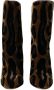 Dolce & Gabbana Bruine Giraffe Leren Mid Calf Laarzen Brown Dames - Thumbnail 2