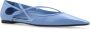 Dolce & Gabbana Blauwe Kalfsleren Slip-On Ballerina's Blue Dames - Thumbnail 5