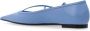 Dolce & Gabbana Blauwe Kalfsleren Slip-On Ballerina's Blue Dames - Thumbnail 6