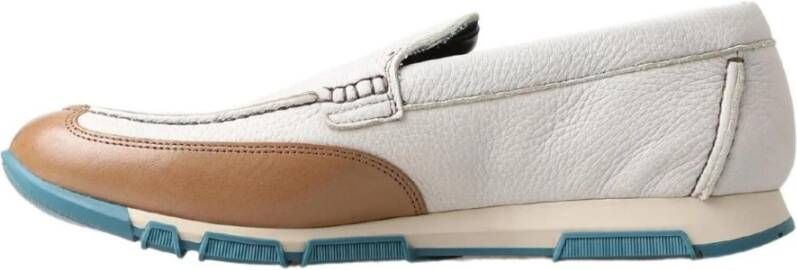 Dolce & Gabbana Leren Instaploafers White Heren