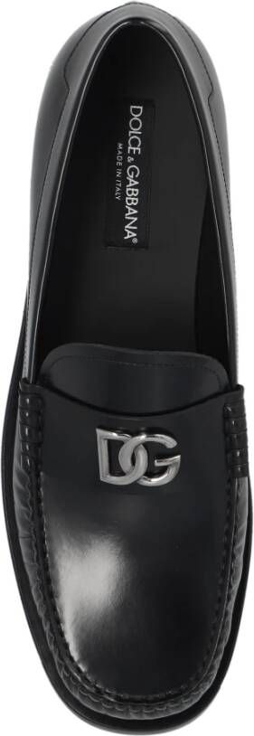 Dolce & Gabbana Leren loafers Black Heren