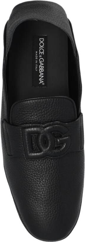 Dolce & Gabbana Leren loafers Black Heren