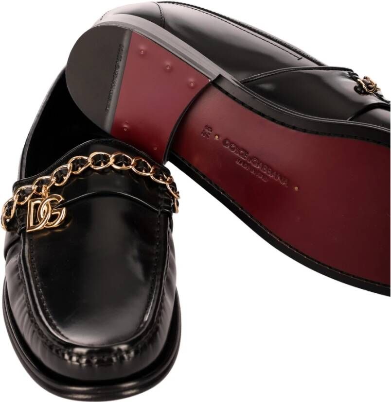 Dolce & Gabbana Leren Loafers Black Heren