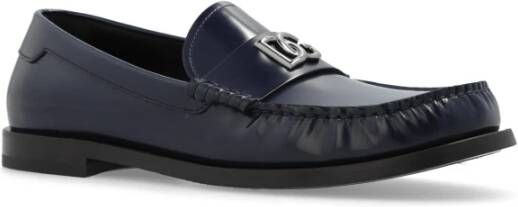 Dolce & Gabbana Leren loafers Blue Heren