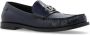 Dolce & Gabbana Blauwe Leren Loafers met Metalen DG Logo Blue Heren - Thumbnail 4