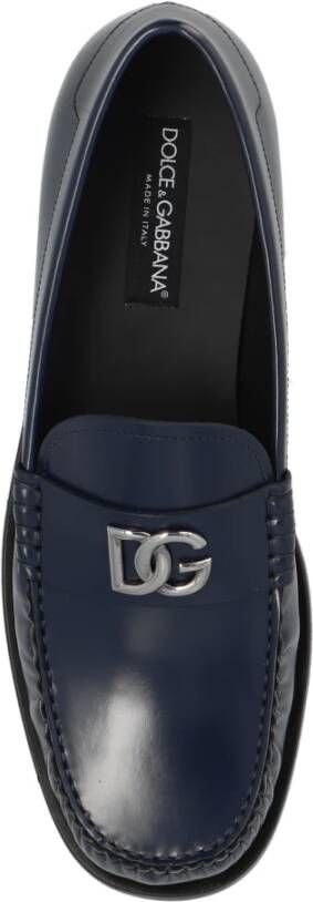 Dolce & Gabbana Leren loafers Blue Heren