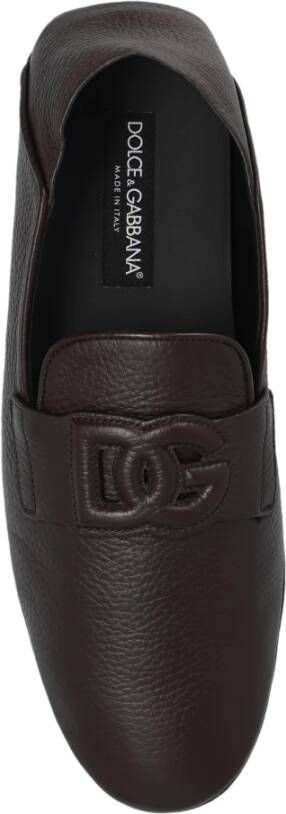 Dolce & Gabbana Leren loafers Brown Heren