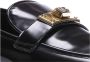 Dolce & Gabbana Leren Loafers met Gouden Logo Detail Black Heren - Thumbnail 4