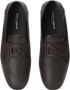Dolce & Gabbana Platte Schoenen DG Driver Stijl Brown Heren - Thumbnail 13