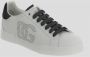 Dolce & Gabbana Witte Leren Sneakers met Logo Detail White Dames - Thumbnail 12