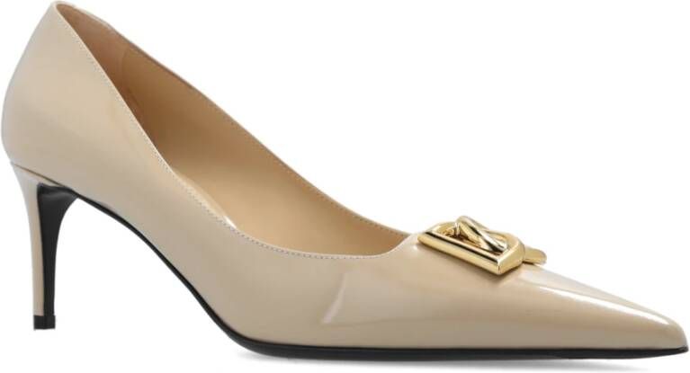 Dolce & Gabbana Leren pumps Beige Dames