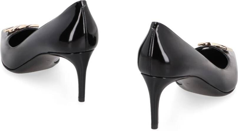 Dolce & Gabbana Leren Pumps met Puntige Neus Black Dames