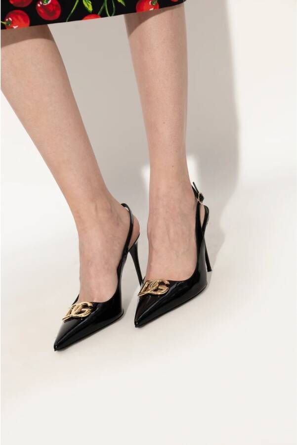 Dolce & Gabbana Leren pumps Zwart Dames