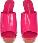 Dolce & Gabbana Leren sandalen voor warm weer Roze Dames - Thumbnail 4