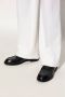 Dolce & Gabbana Blokhak Leren Loafers Amandel Teen Black Heren - Thumbnail 2