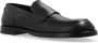 Dolce & Gabbana Blokhak Leren Loafers Amandel Teen Black Heren - Thumbnail 4