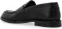 Dolce & Gabbana Blokhak Leren Loafers Amandel Teen Black Heren - Thumbnail 5