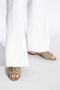 Dolce & Gabbana Taupe Grijs Platte Sandalen Gray Dames - Thumbnail 2
