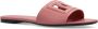 Dolce&Gabbana Sandalen Pastel Pink Leather Slipper With Embossed Logo in roze - Thumbnail 5