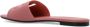 Dolce&Gabbana Sandalen Pastel Pink Leather Slipper With Embossed Logo in roze - Thumbnail 6