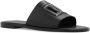 Dolce & Gabbana Gestikte leren slides met uitgesneden details Black Heren - Thumbnail 10